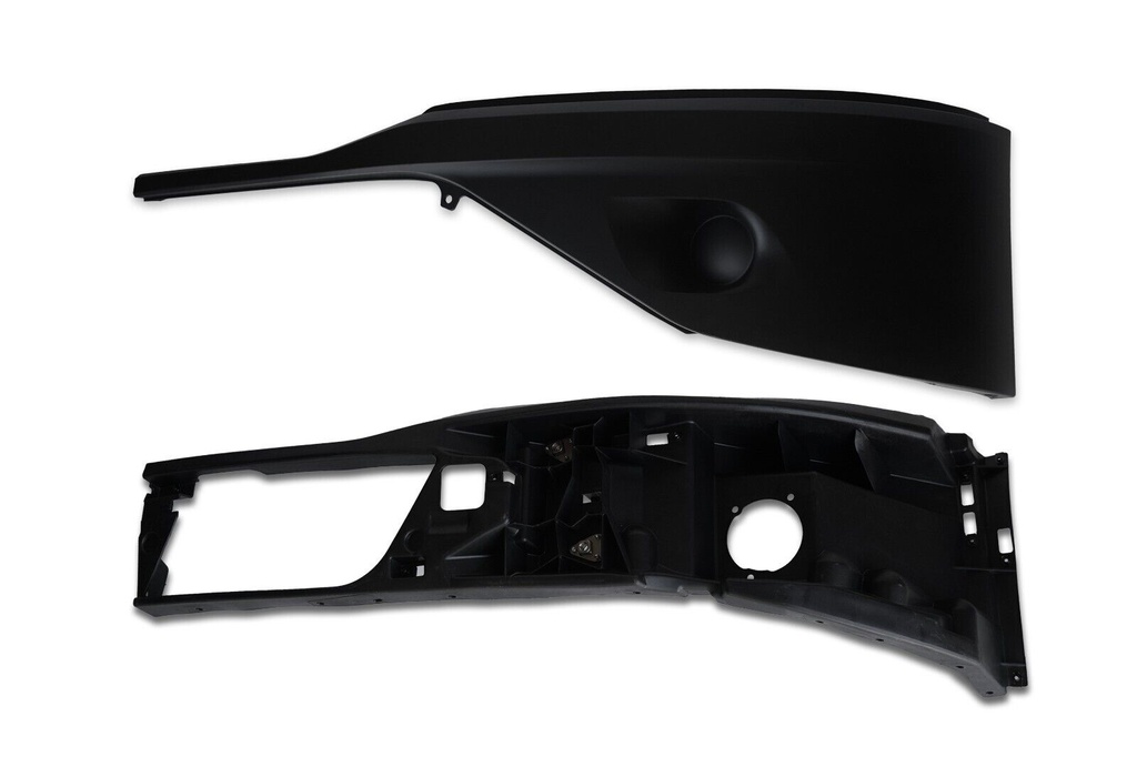 KENWORTH T680 2023 & UP FRONT BUMPER COVER WITH REINFORCEMENT - LEFT SIDE (NO FOG)