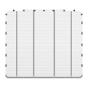 PETERBILT 389 BILLSET STYLE ALUMINUM GRILLE INSERT W/ HORIZONTAL BARS