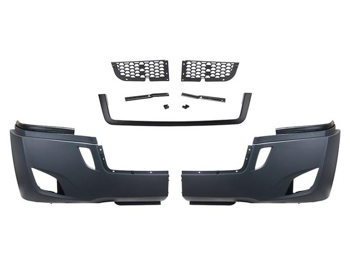 CASCADIA 2018 & UP COMPLETE BUMPER ASSEMBLY W/ FOG LIGHT HOLE (BLACK BEZEL)