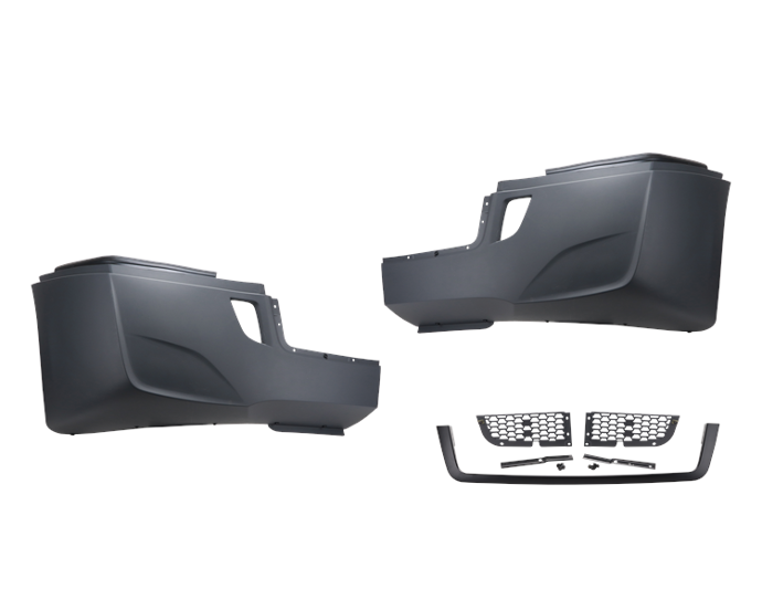 CASCADIA 2018 & UP COMPLETE BUMPER ASSEMBLY W/O FOG LIGHT HOLE (BLACK BEZEL)