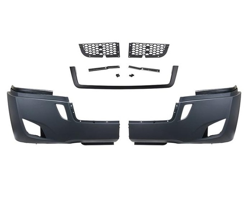 [FRE3823-F] CASCADIA 2018 & UP COMPLETE BUMPER ASSEMBLY W/ FOG LIGHT HOLE (BLACK BEZEL)