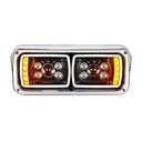 PETERBILT 379 LED "BLACKOUT" PROJECTION HEADLIGHT W/ LED TURN SIGNAL - LEFT SIDE