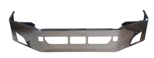 [VOL3700] 2018 & UP 14" Volvo VNL CHROME BUMPER W/ FOG LIGHT HOLE/STEP HOLE/TOW PIN HOLES (BRACKETS INCLUDED)